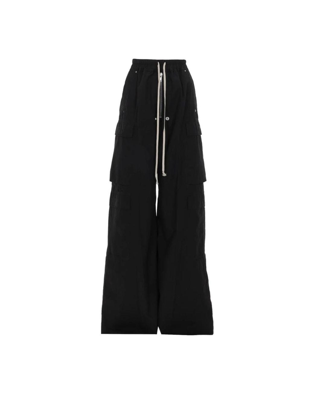 Rick Owens Black Wide Trousers