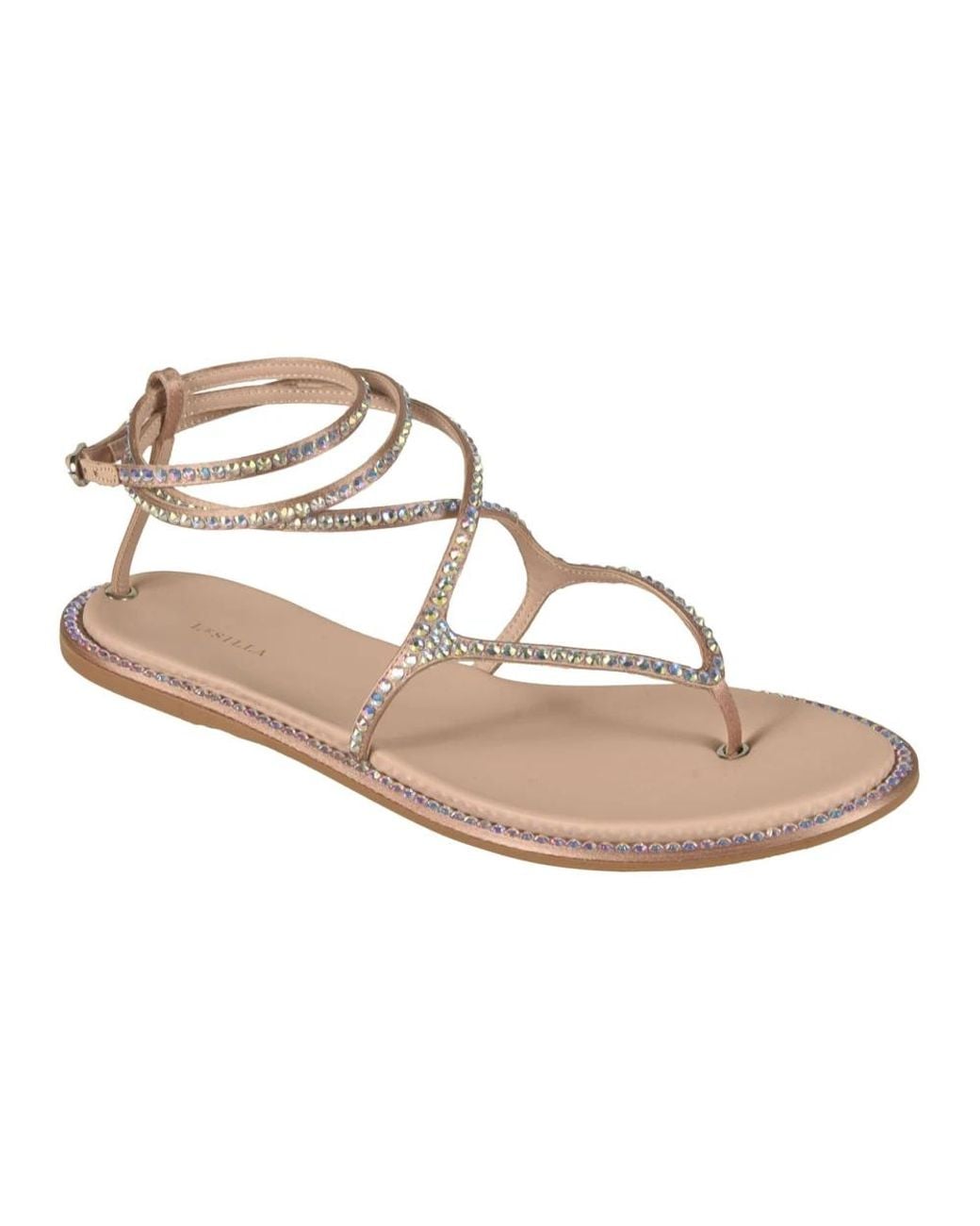 Le Silla Natural Flat Sandals
