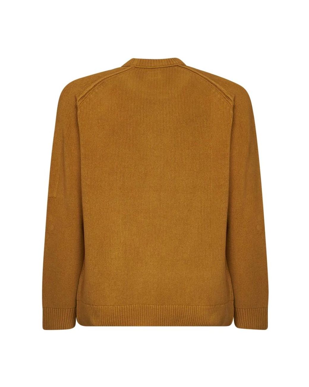 C P Company Brown Round-Neck Knitwear for men