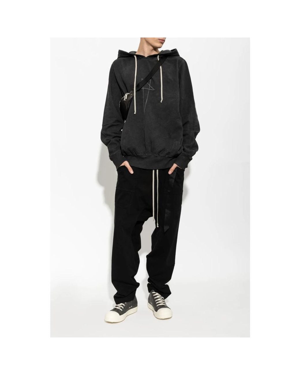 Rick Owens Black Hoodies for men