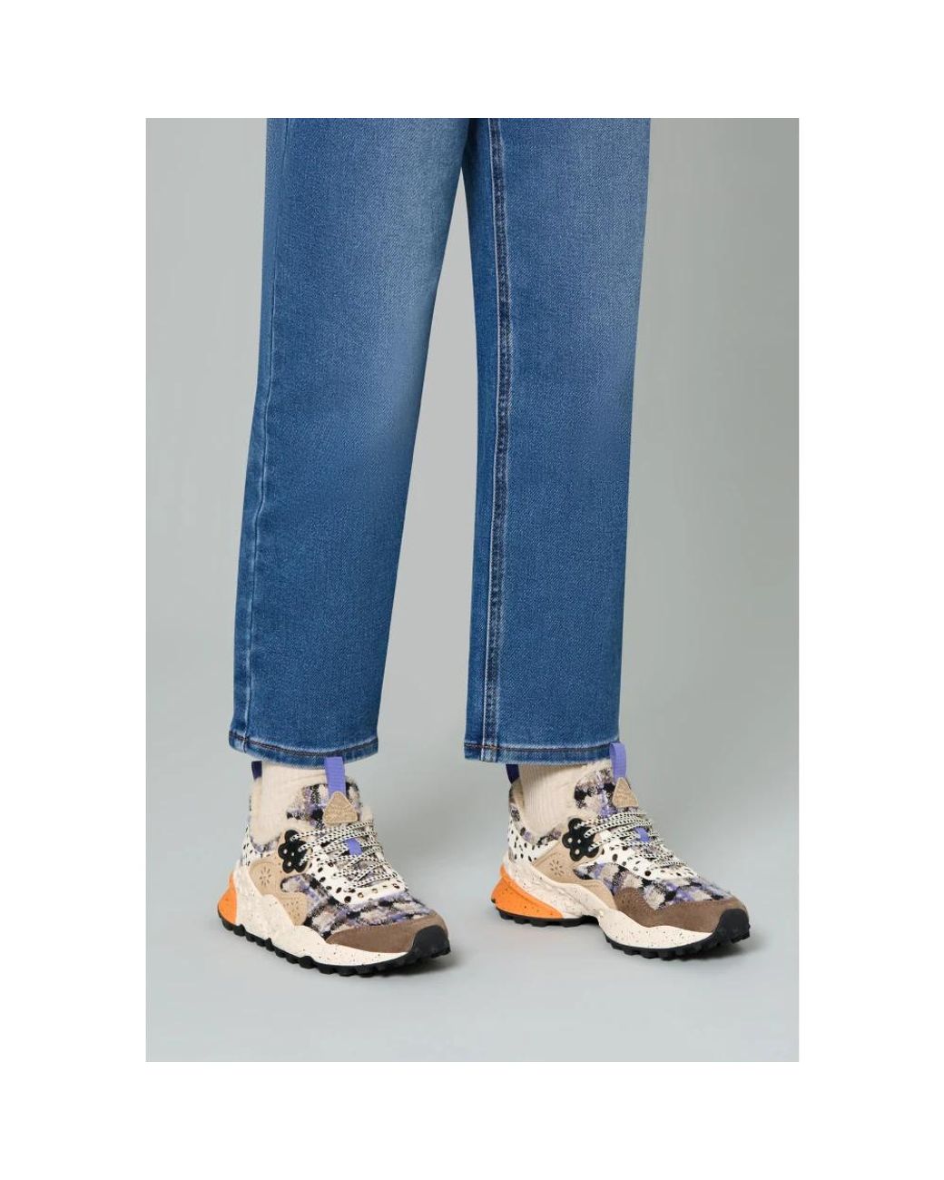 Flower Mountain Metallic Sneakers