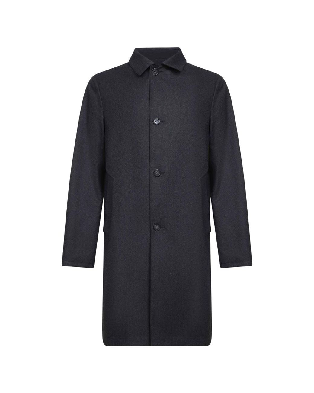 D4.0 Blue Single-Breasted Coats for men