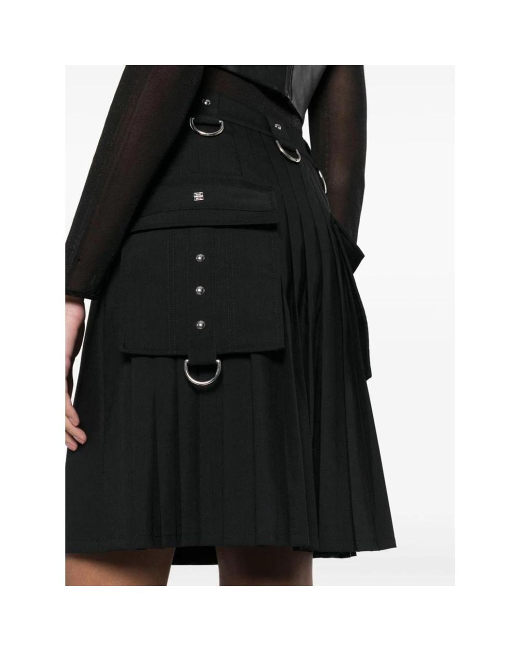 Givenchy Black Short Skirts