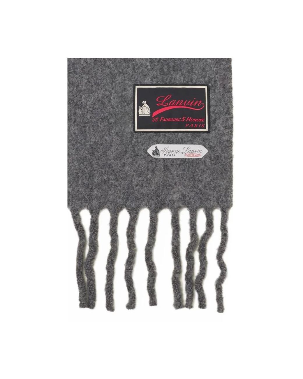 Lanvin Gray Winter Scarves for men