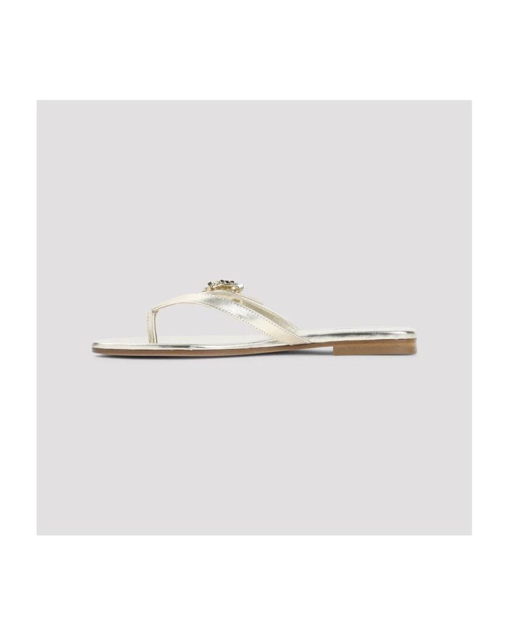 Roger Vivier White Flip Flops