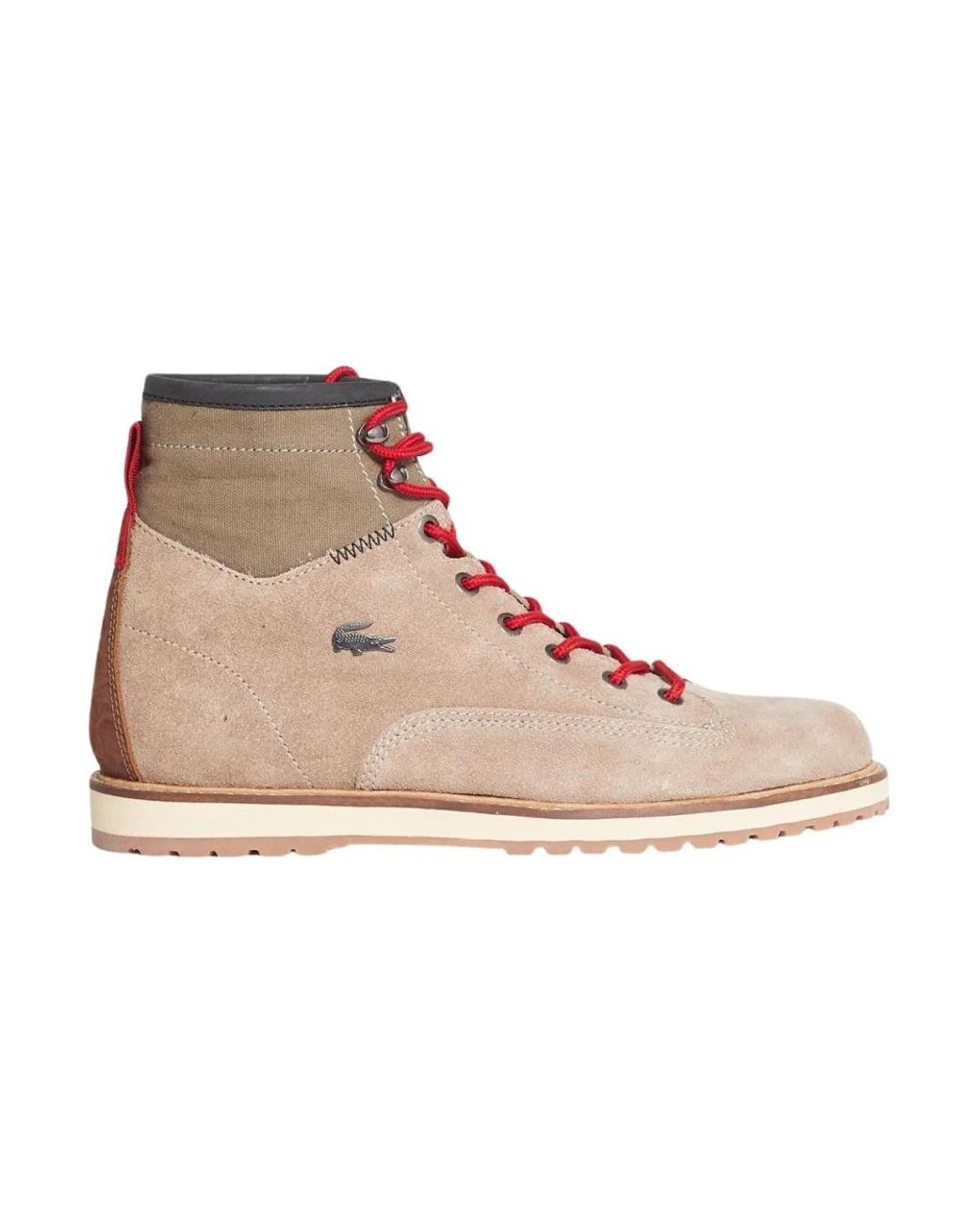 Lacoste brown boots discount