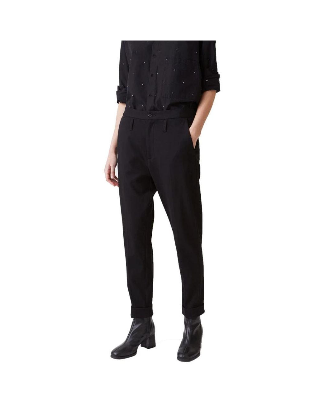Hope Black Tapered Trousers