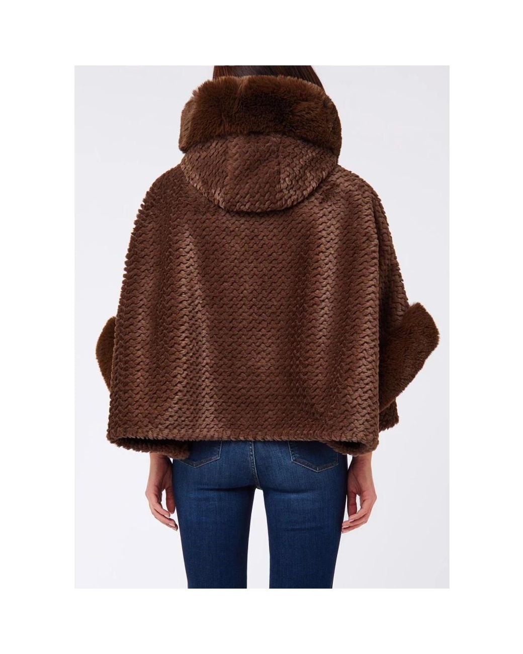 Liu Jo Brown Faux Fur & Shearling Jackets