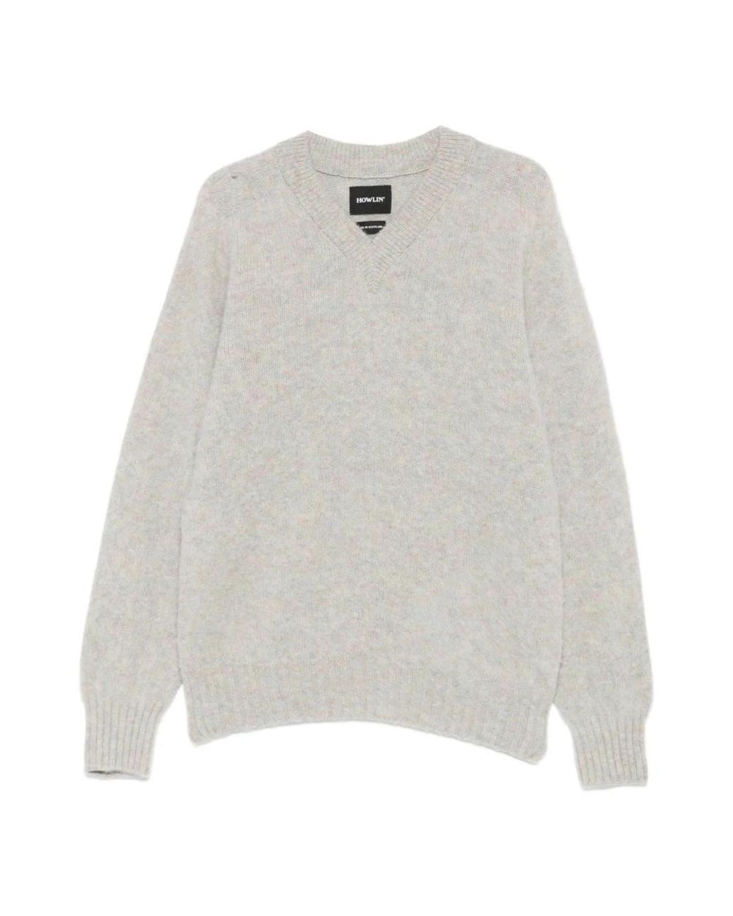 Howlin' By Morrison White V-Neck Knitwear for men