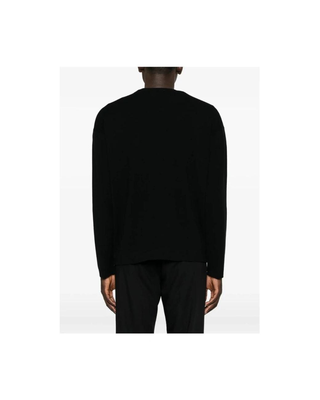 Roberto Collina Black Round-Neck Knitwear for men