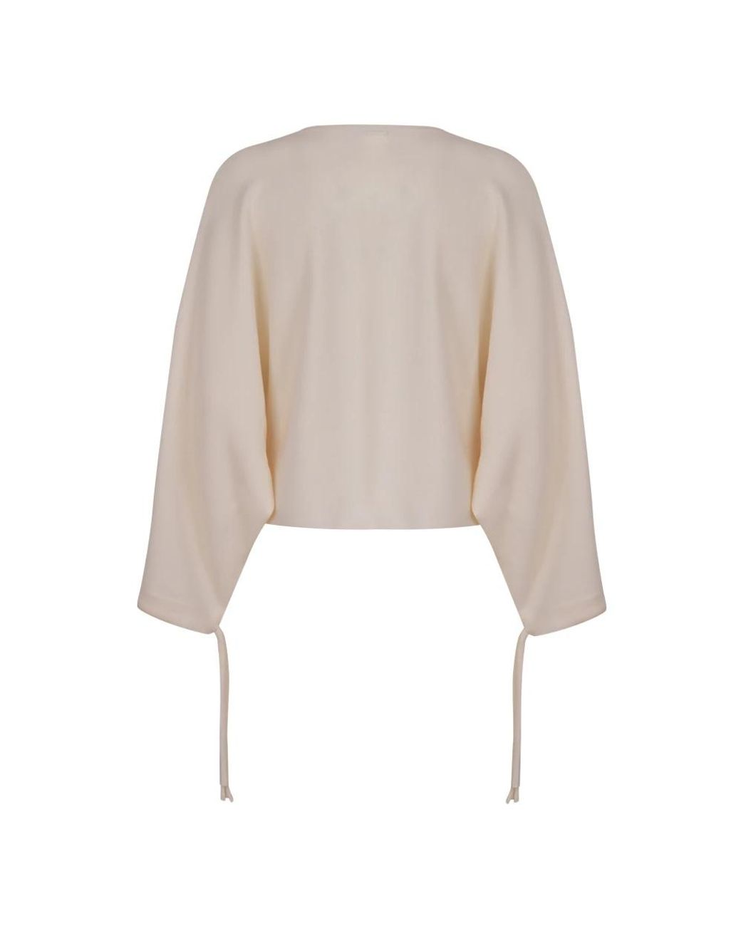 Max Mara White Round-Neck Knitwear