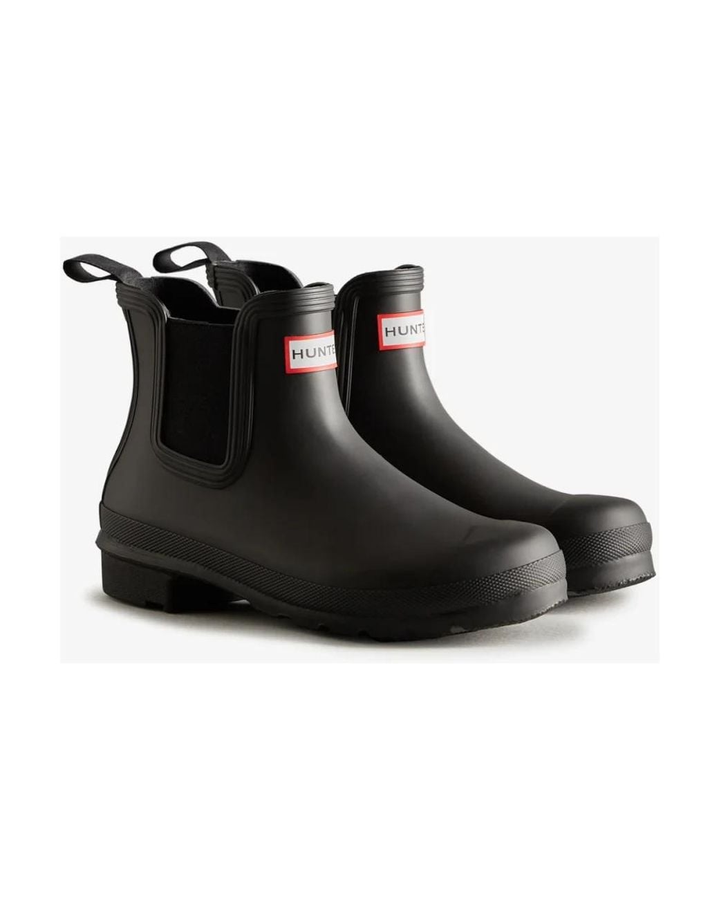Hunter Black Ankle Boots