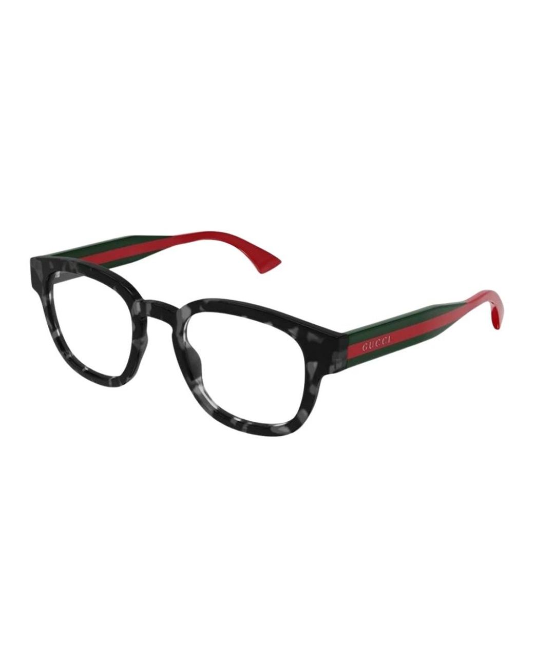 Gucci Runde Optische Brille in Black für Herren