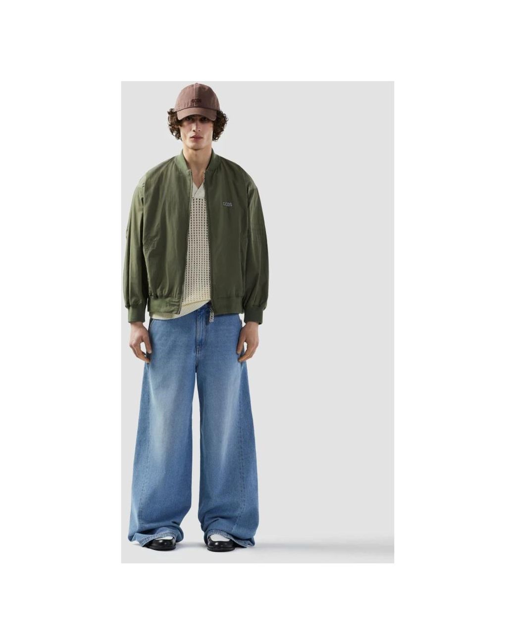 Gcds Green Bomber Jackets for men