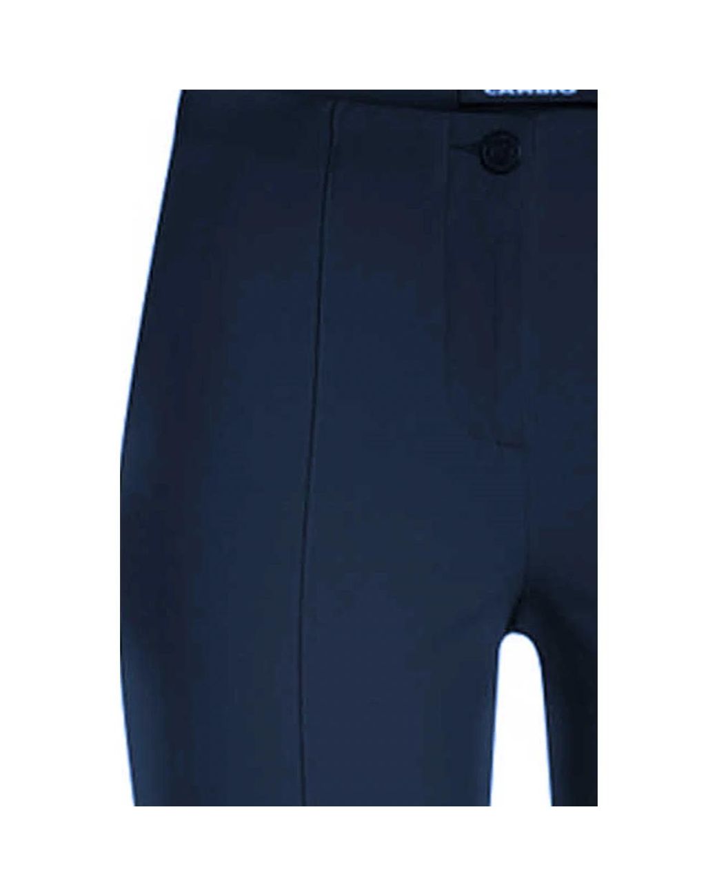 Cambio Blue Slim-Fit Trousers
