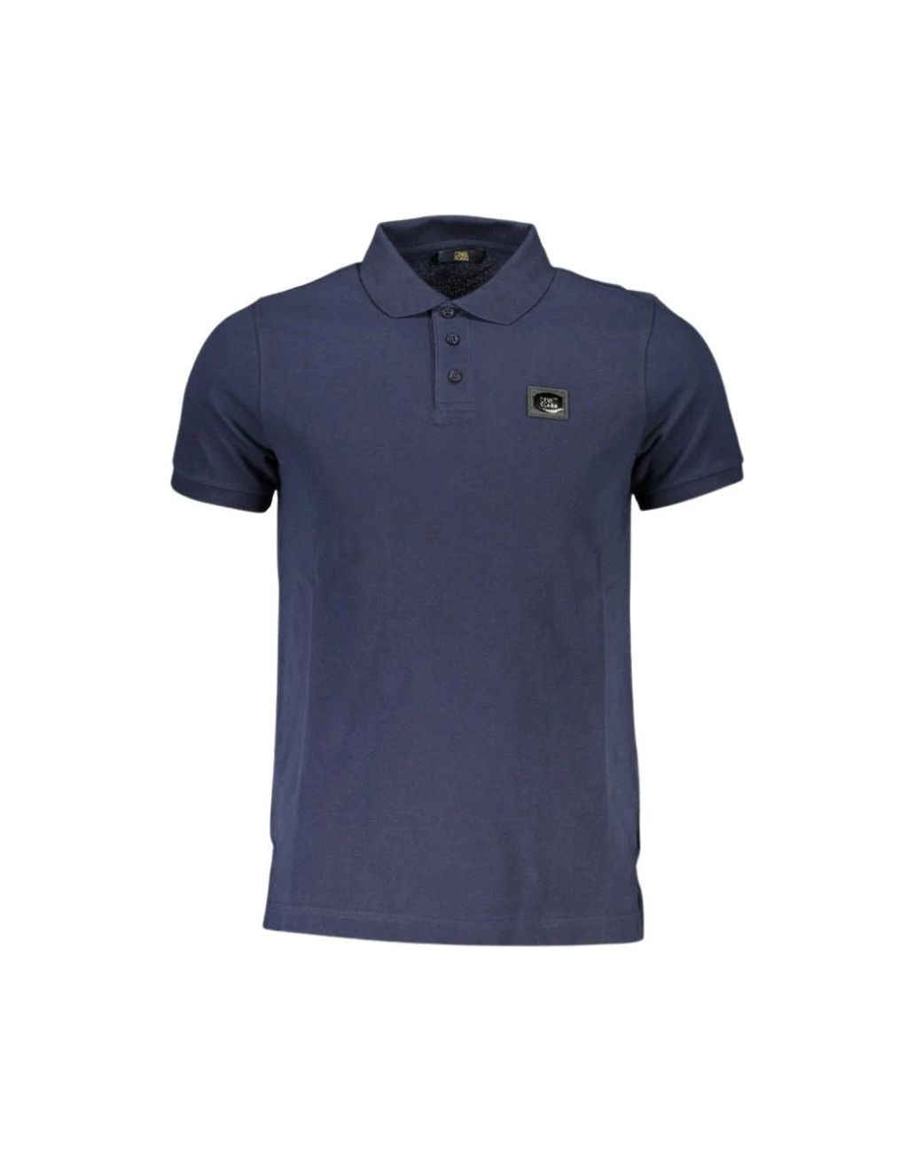Roberto Cavalli Tops ,Blauw ,Katoen Blauw Katoenen Polo Met Stijlvolle Details in het Blue voor heren