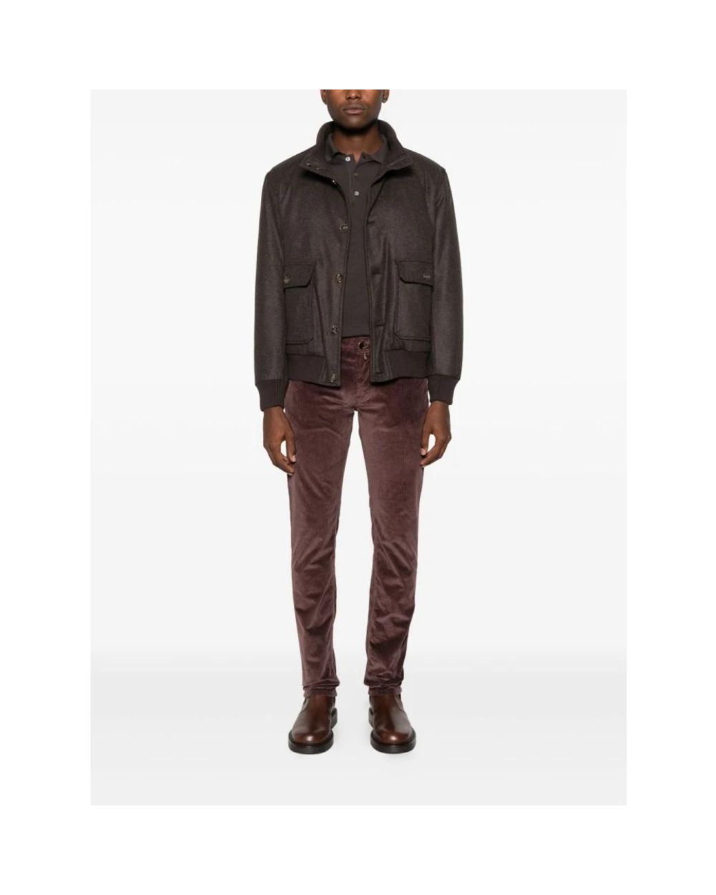 Canali Brown Polo Shirts for men