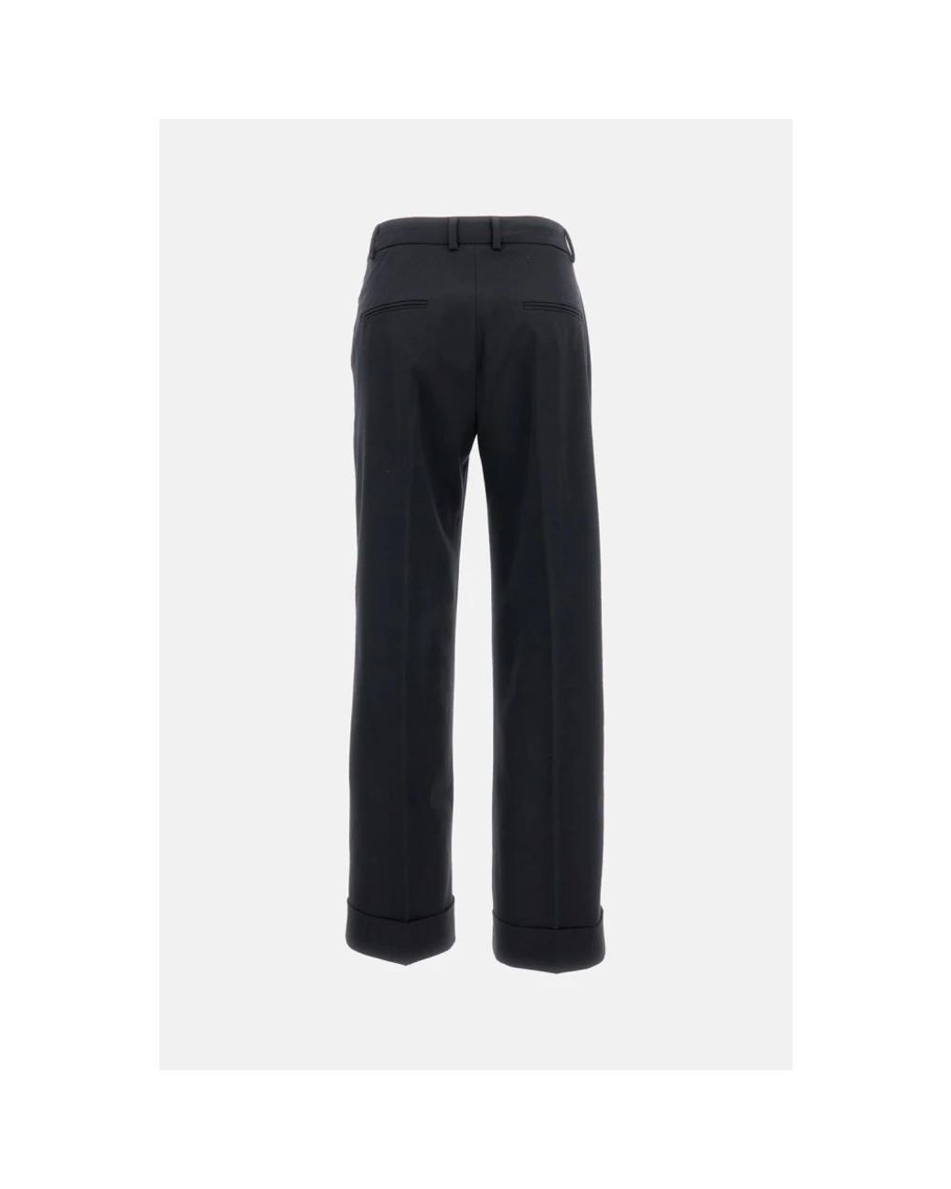 Alberto Biani Black Wide Trousers