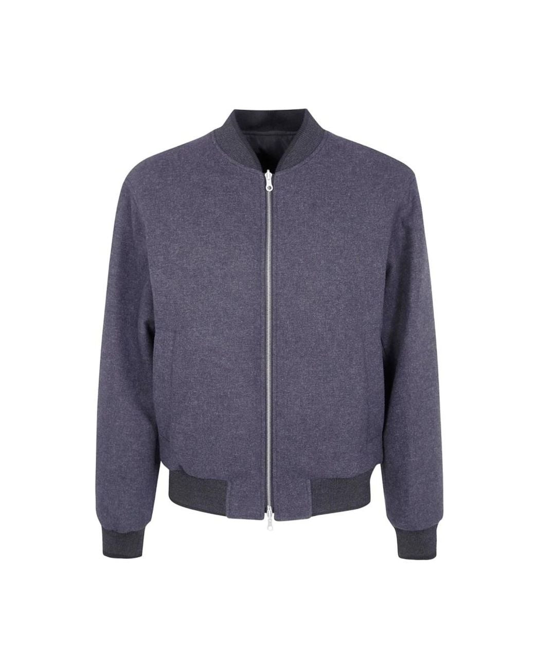 Dries Van Noten Blue Bomber Jackets for men