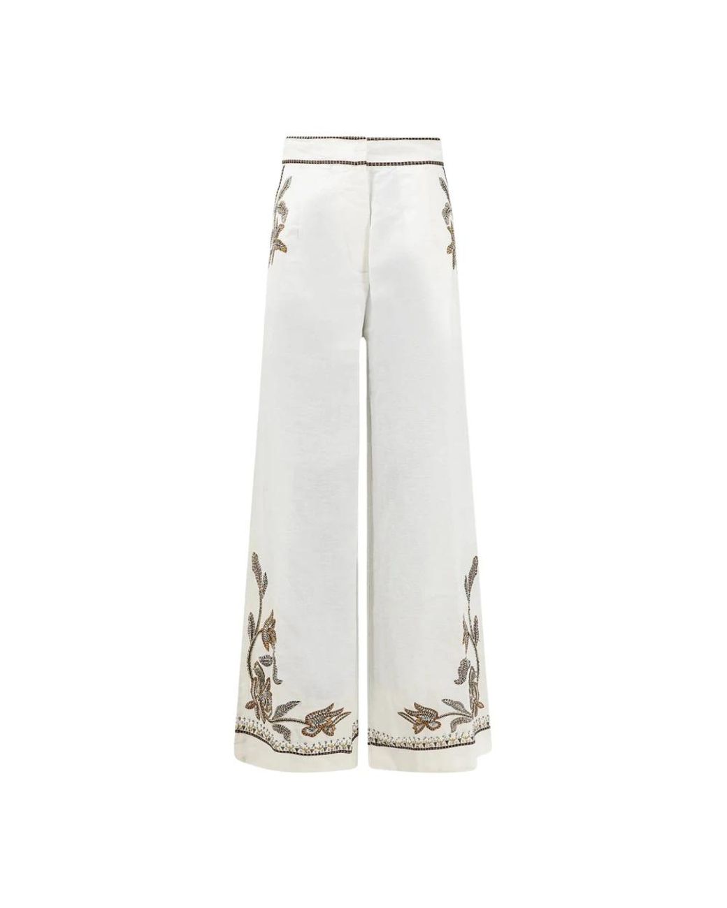 Scarlett Poppies White Wide Trousers