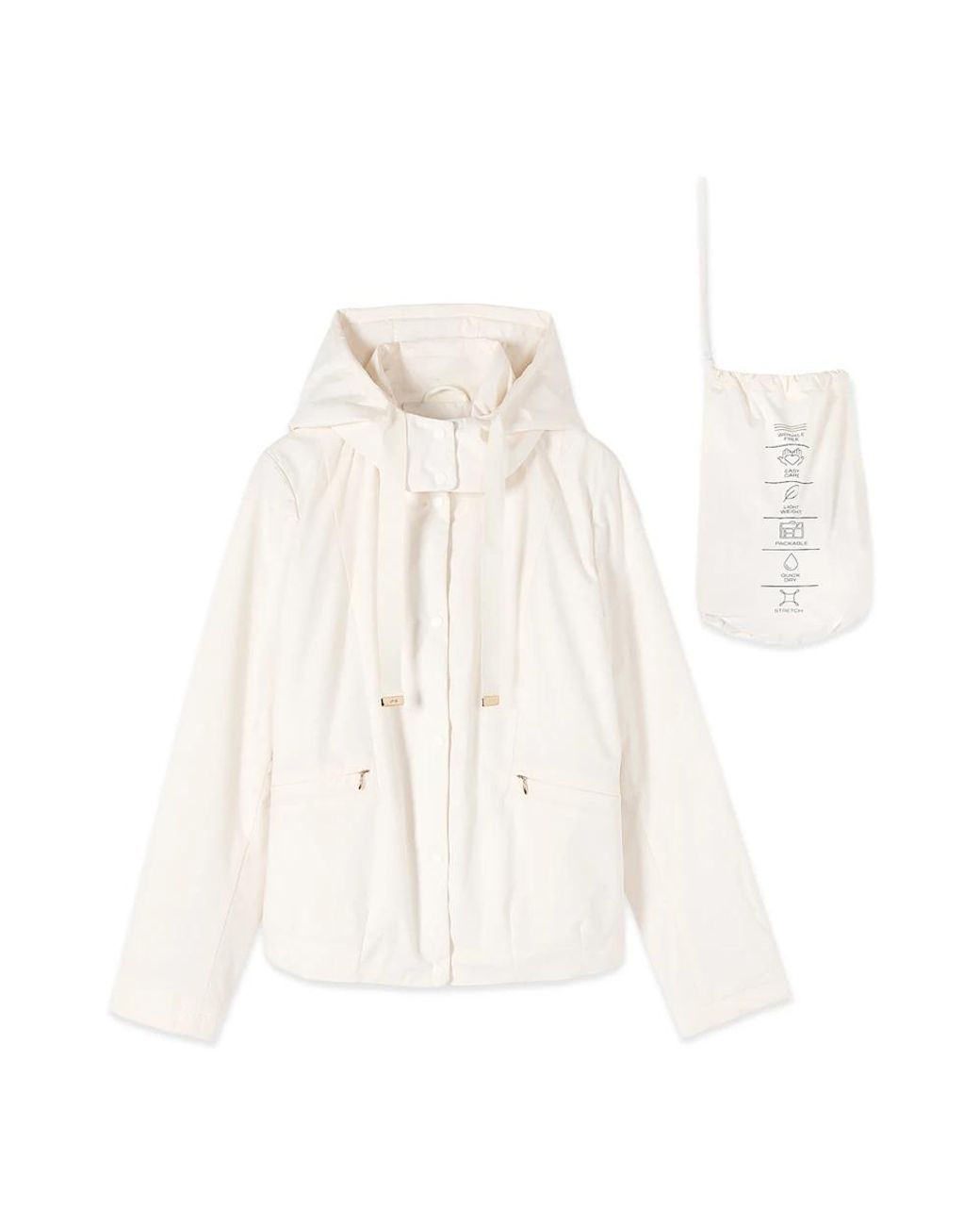Oltre Jassen ,Wit ,Nylon Down Jassen in het White