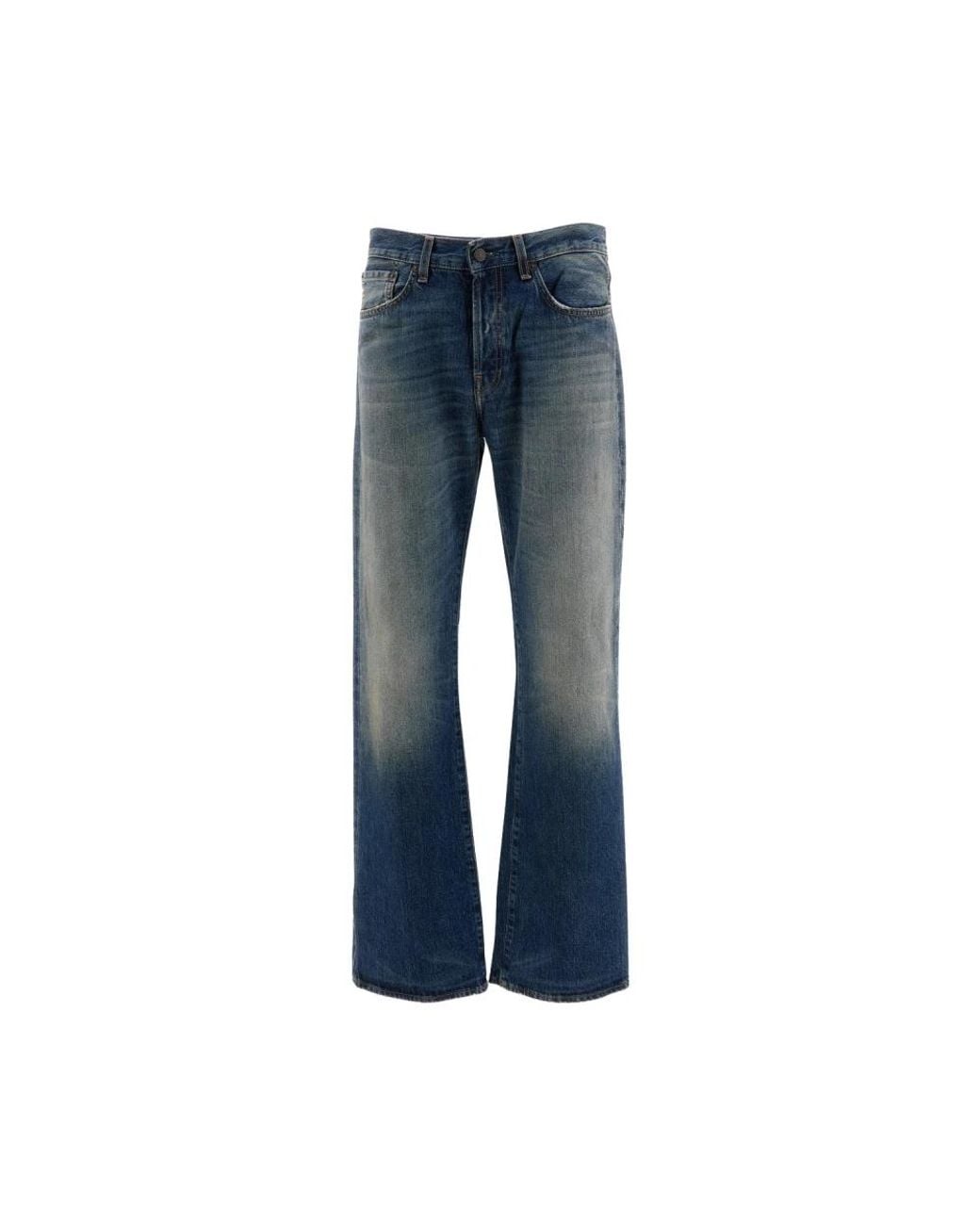 Acne Blue Straight Fit Jeans for men