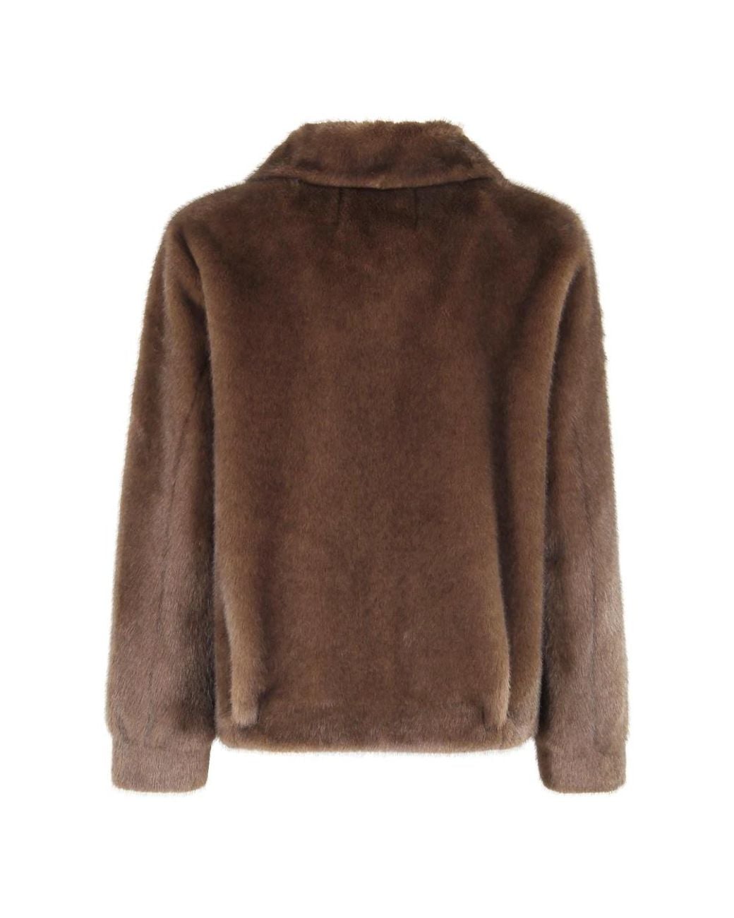 Seventy Brown Faux Fur & Shearling Jackets