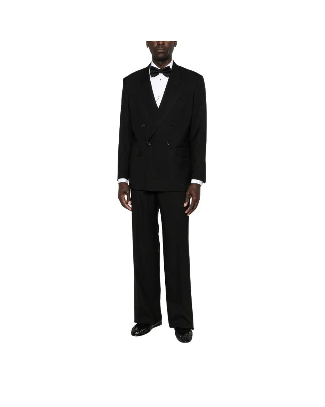 Reveres 1949 Black Double Breasted Suits for men