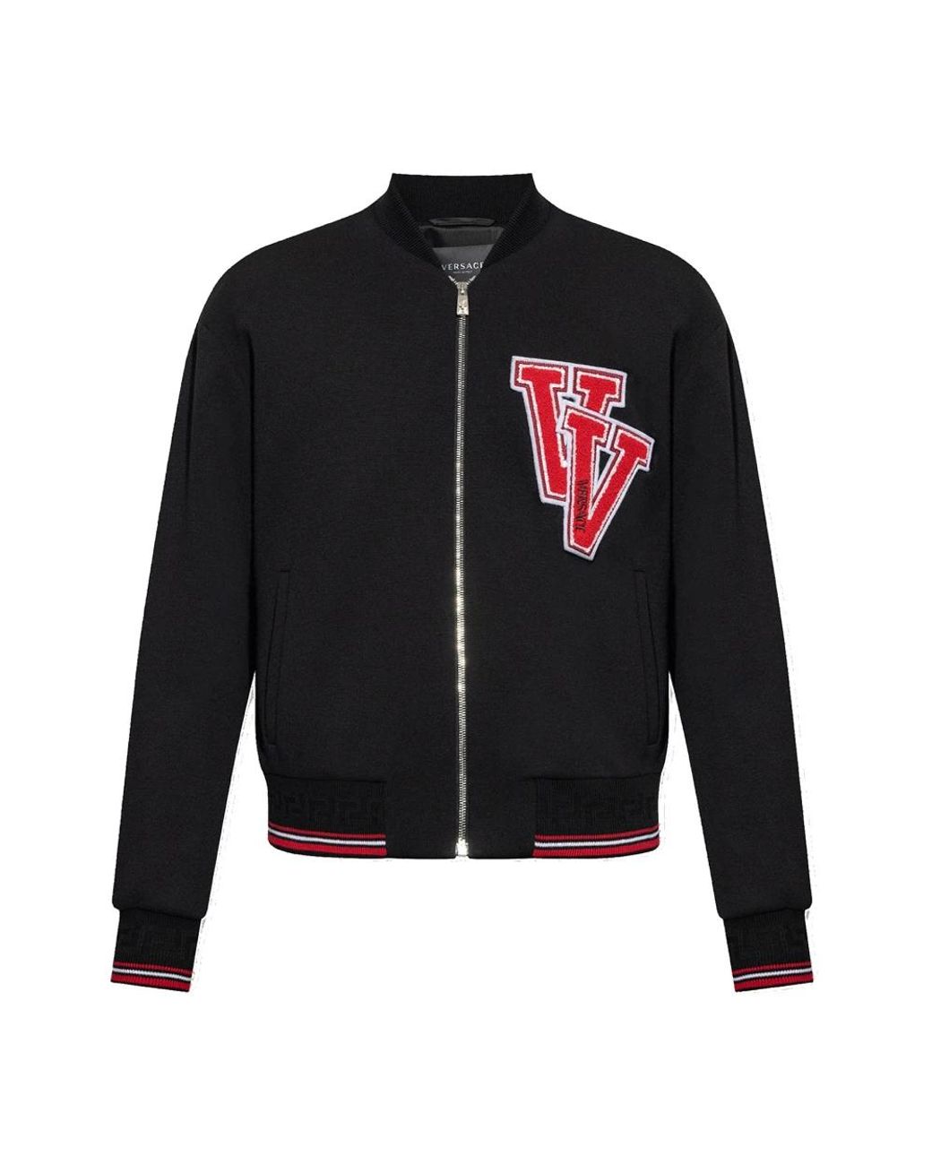 Versace Black Bomber Jackets for men