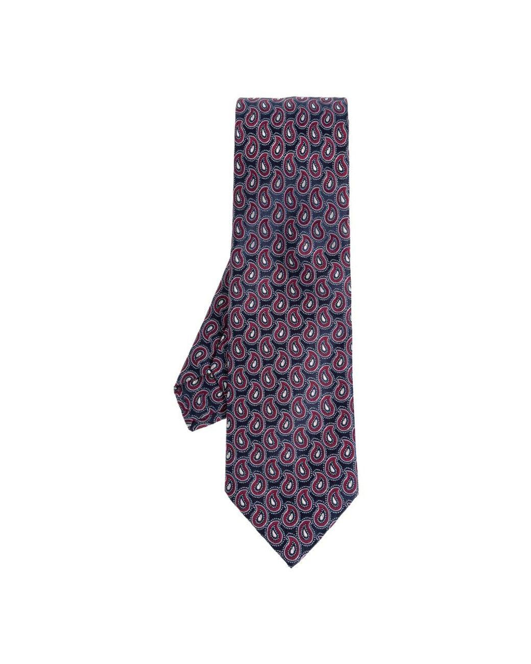 Etro Accessoires ,Blauw ,Paisley Zijden Stropdas in het Purple voor heren