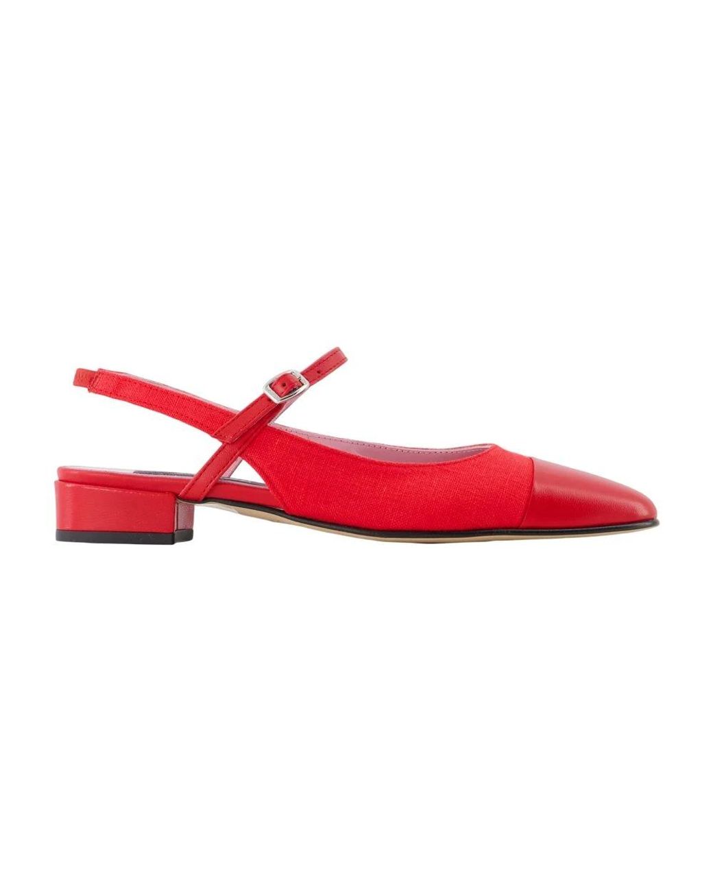 CAREL PARIS Red Ballerina Shoes