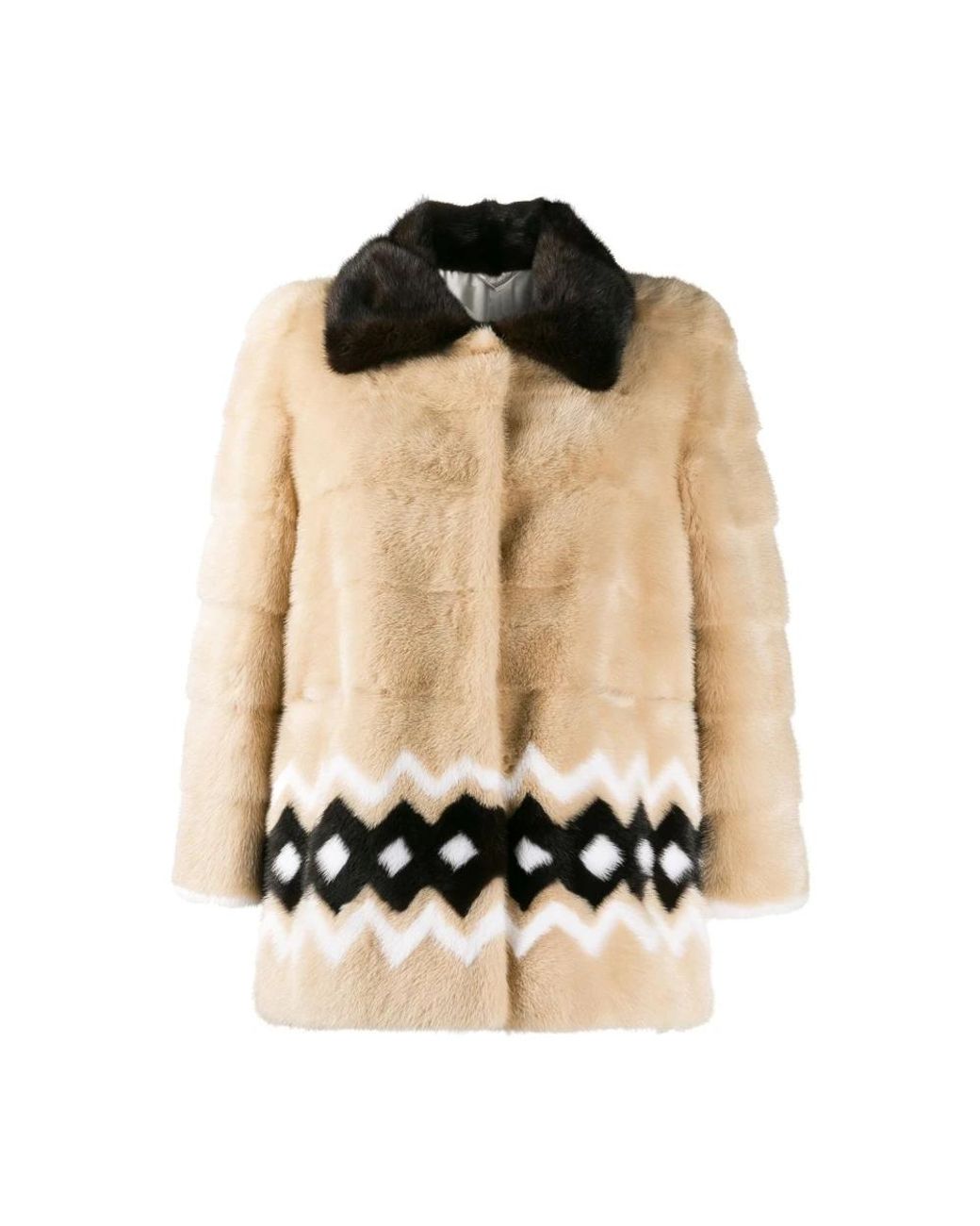Simonetta Ravizza Jassen ,Faux Fur Shearling Jassen in het Black