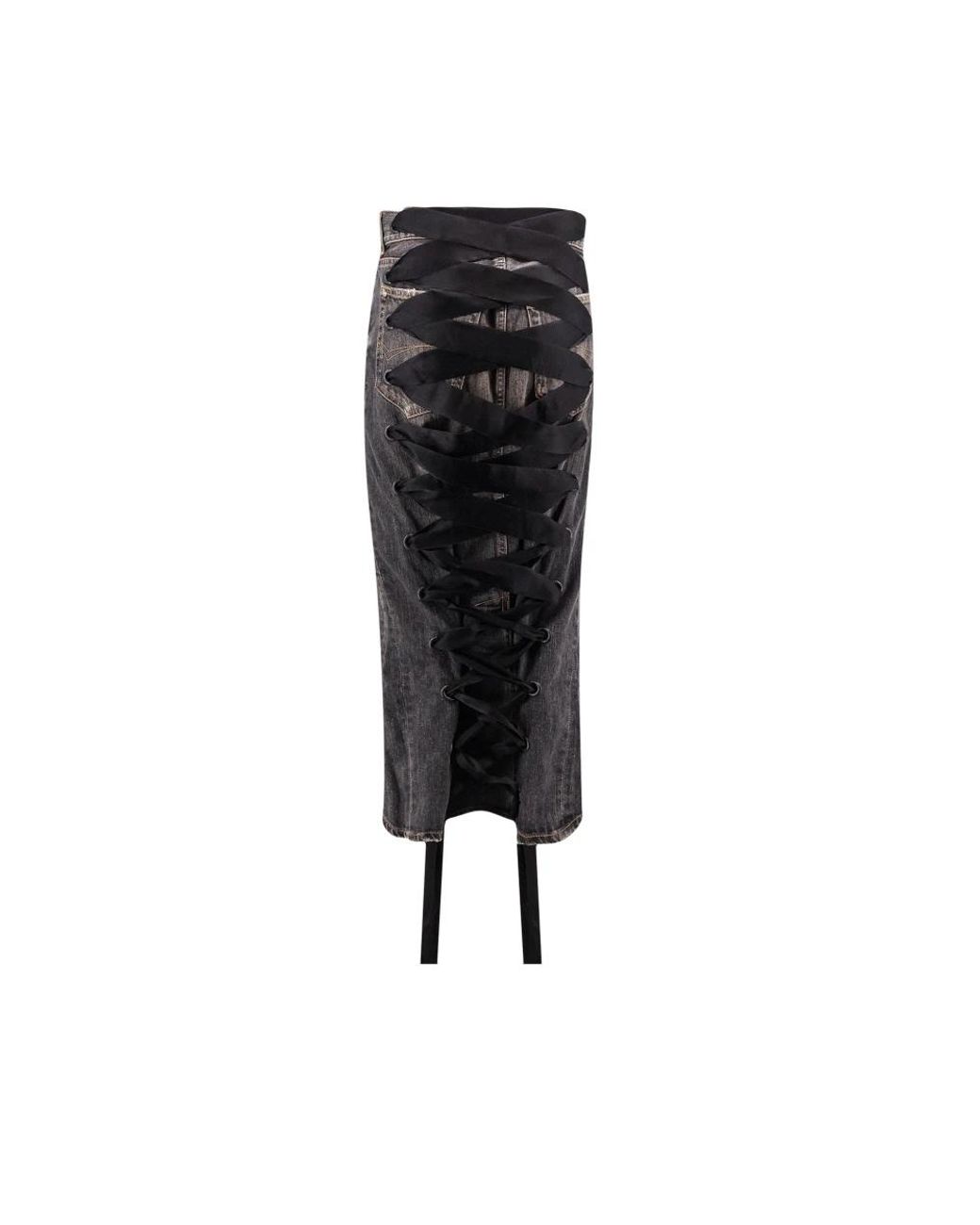 Balenciaga Gray Denim Skirts