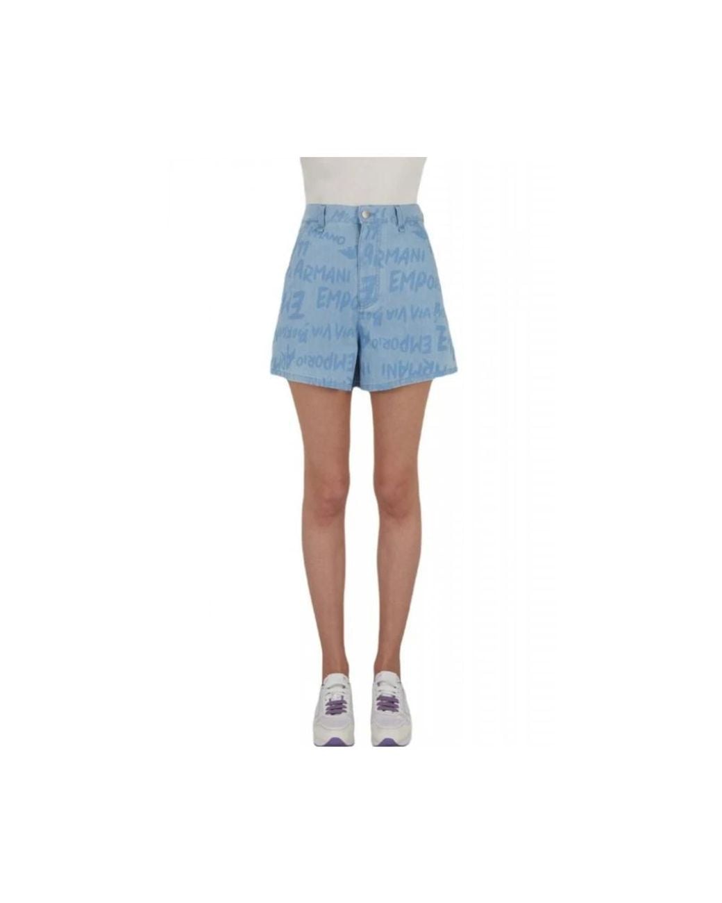 Emporio Armani Blue Denim Shorts