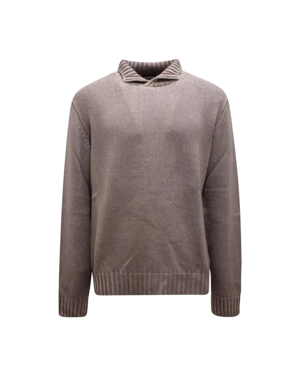 Dondup Brown Round-Neck Knitwear for men