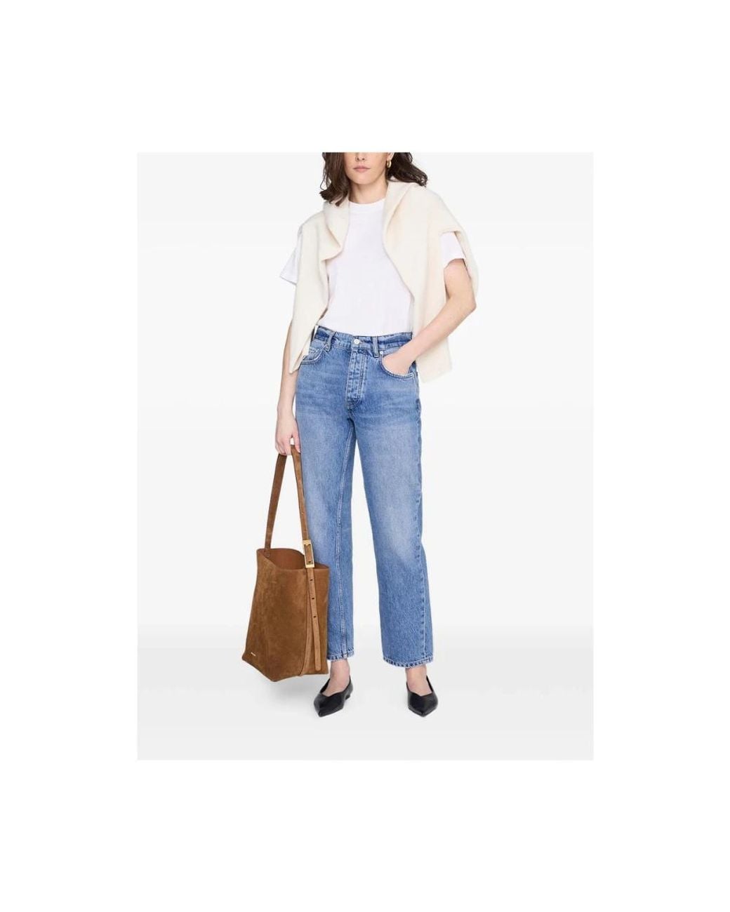 Anine Bing Brown Shoulder Bags