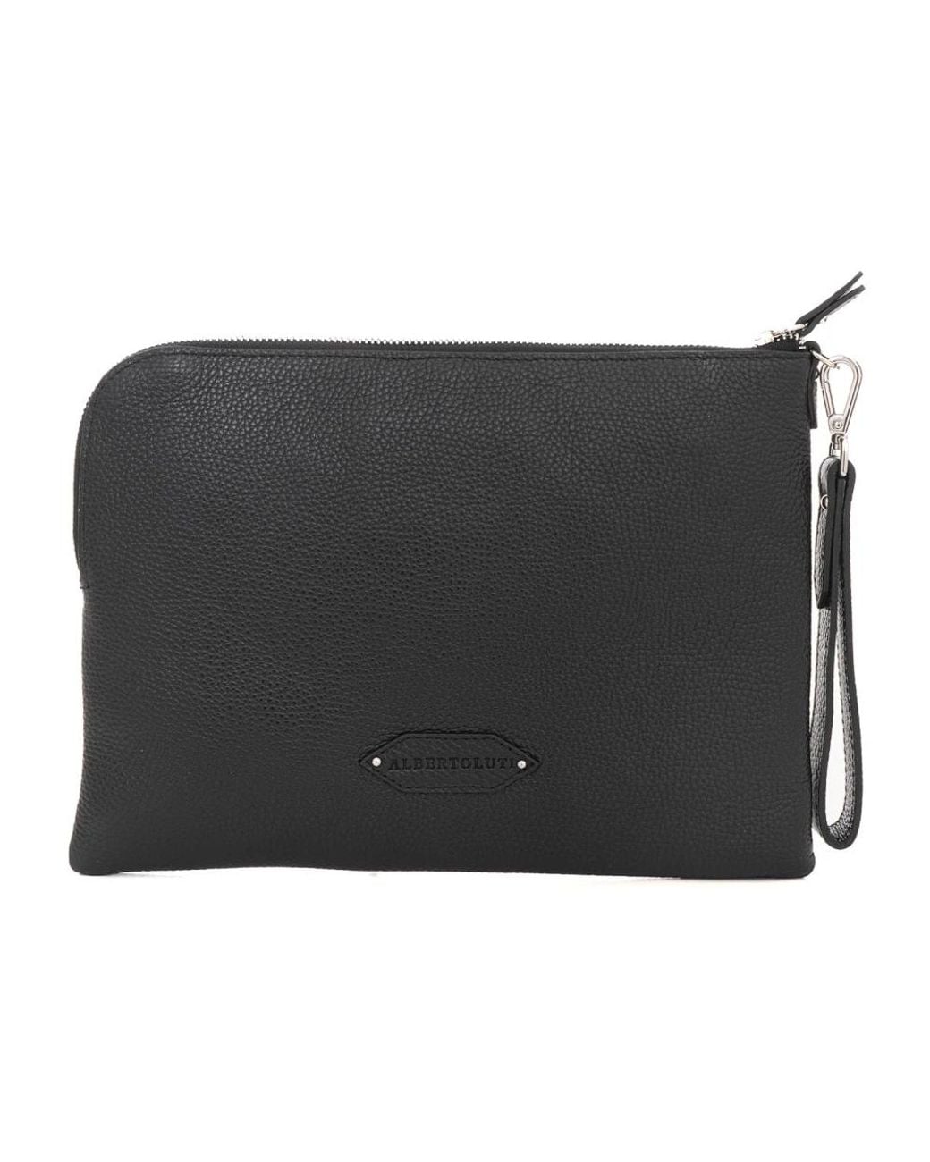 Alberto Luti Black Cross Body Messenger for men