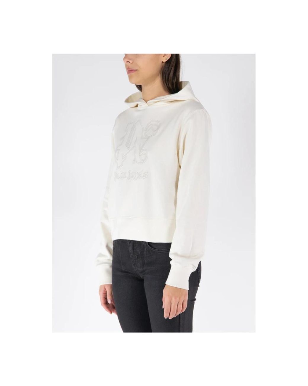 Palm Angels White Hoodies