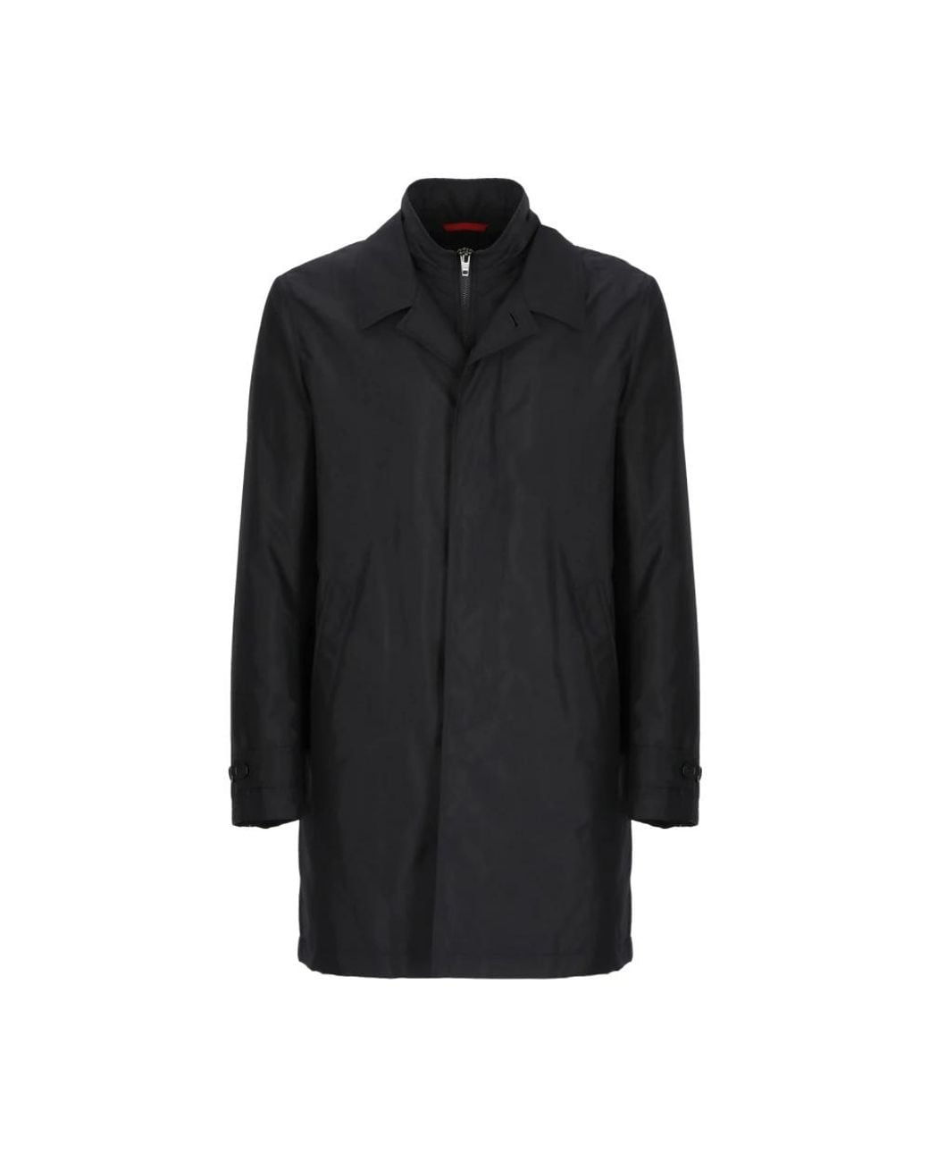 Fay Jassen ,Blauw ,Easy Morning Double Breasted Coat in het Black voor heren