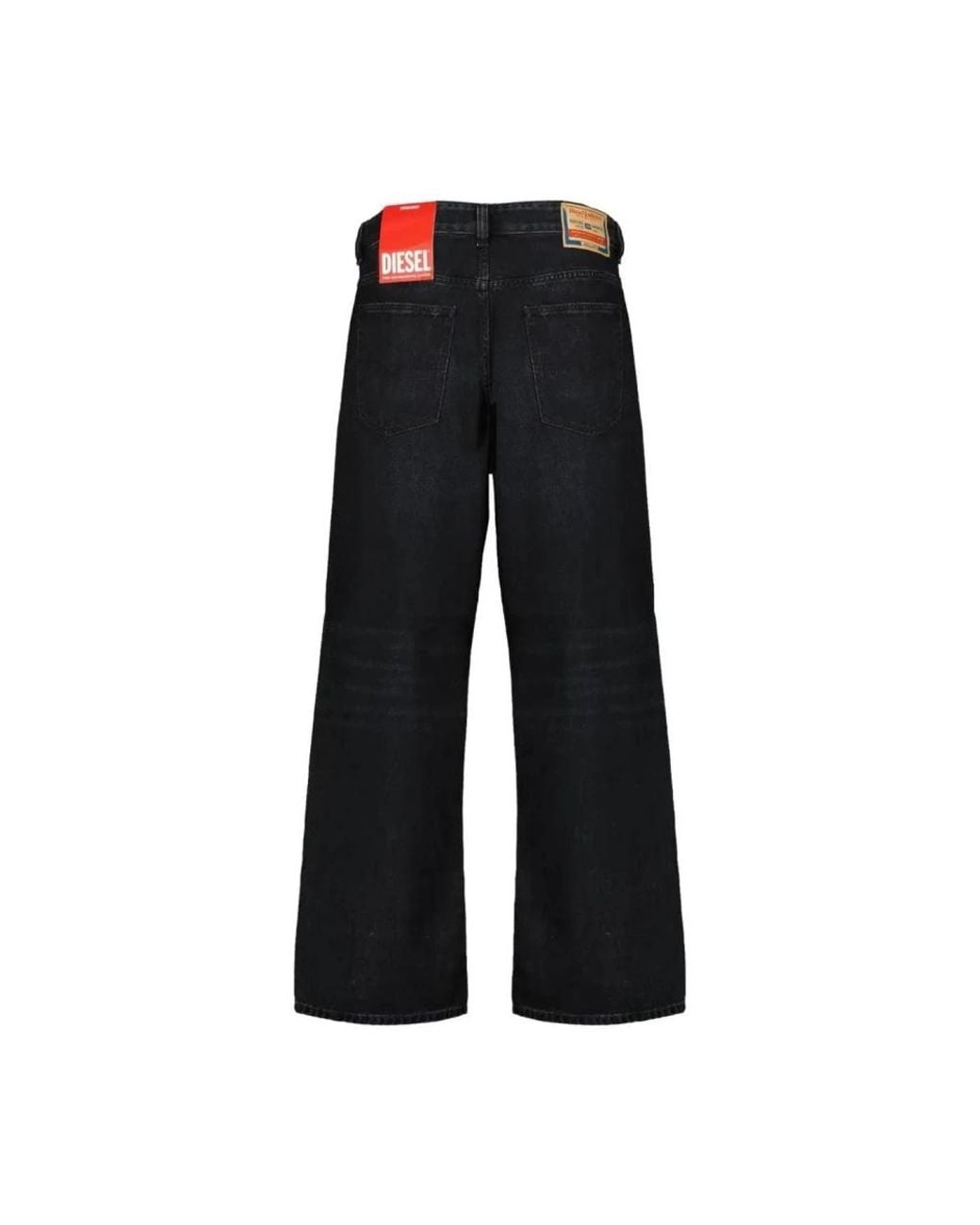 DIESEL Black Wide Jeans for men