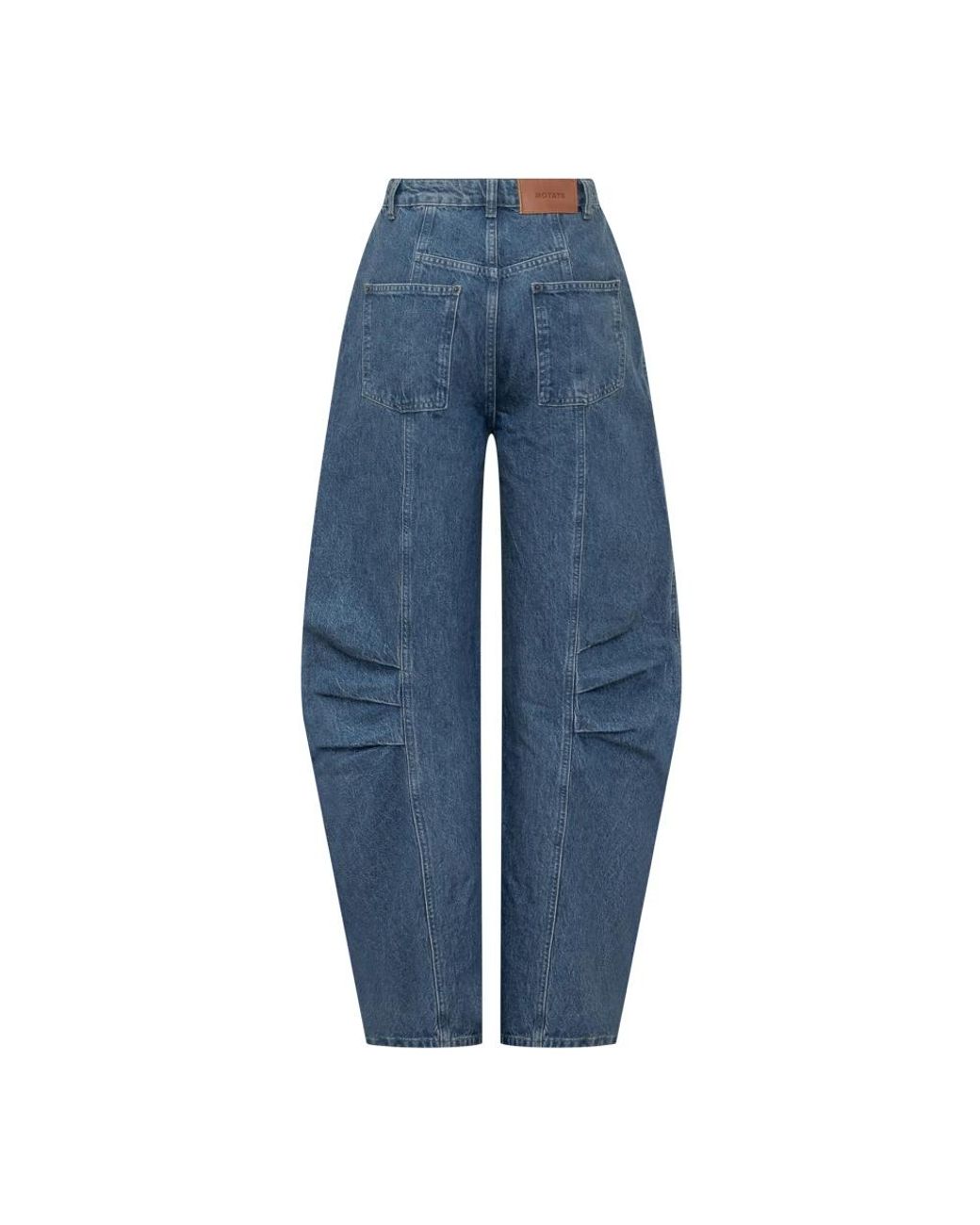 ROTATE BIRGER CHRISTENSEN Blue Loose Fit Jeans