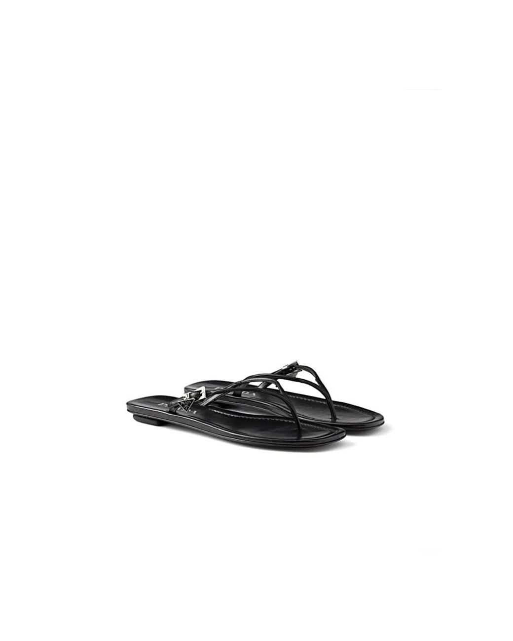Prada Black Flip Flops