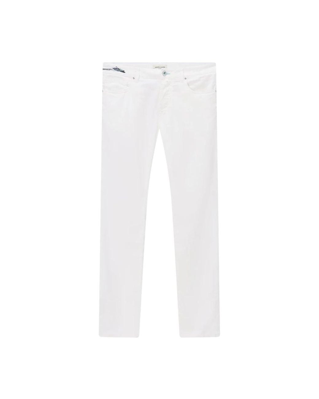 Jacob Cohen White Slim Fit Jeans for men