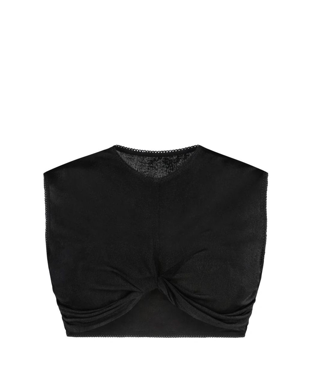 Anna October Black Sleeveless Tops