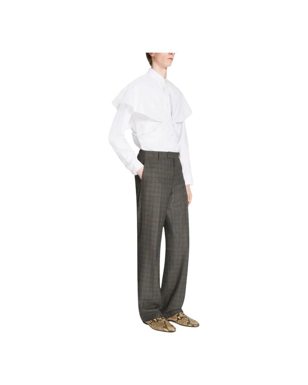 Dries Van Noten Gray Straight Trousers for men