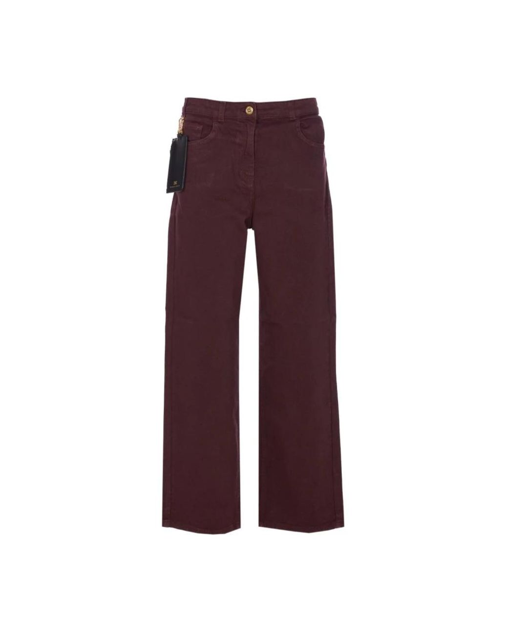 Elisabetta Franchi Purple Wide Trousers