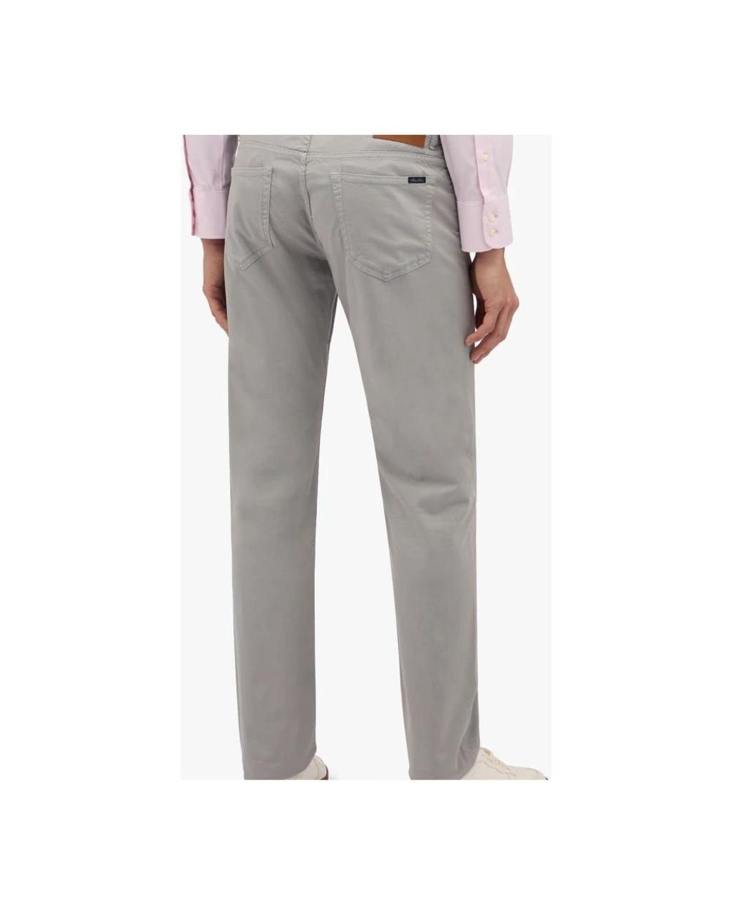 Brooks Brothers Gray Slim-Fit Trousers for men