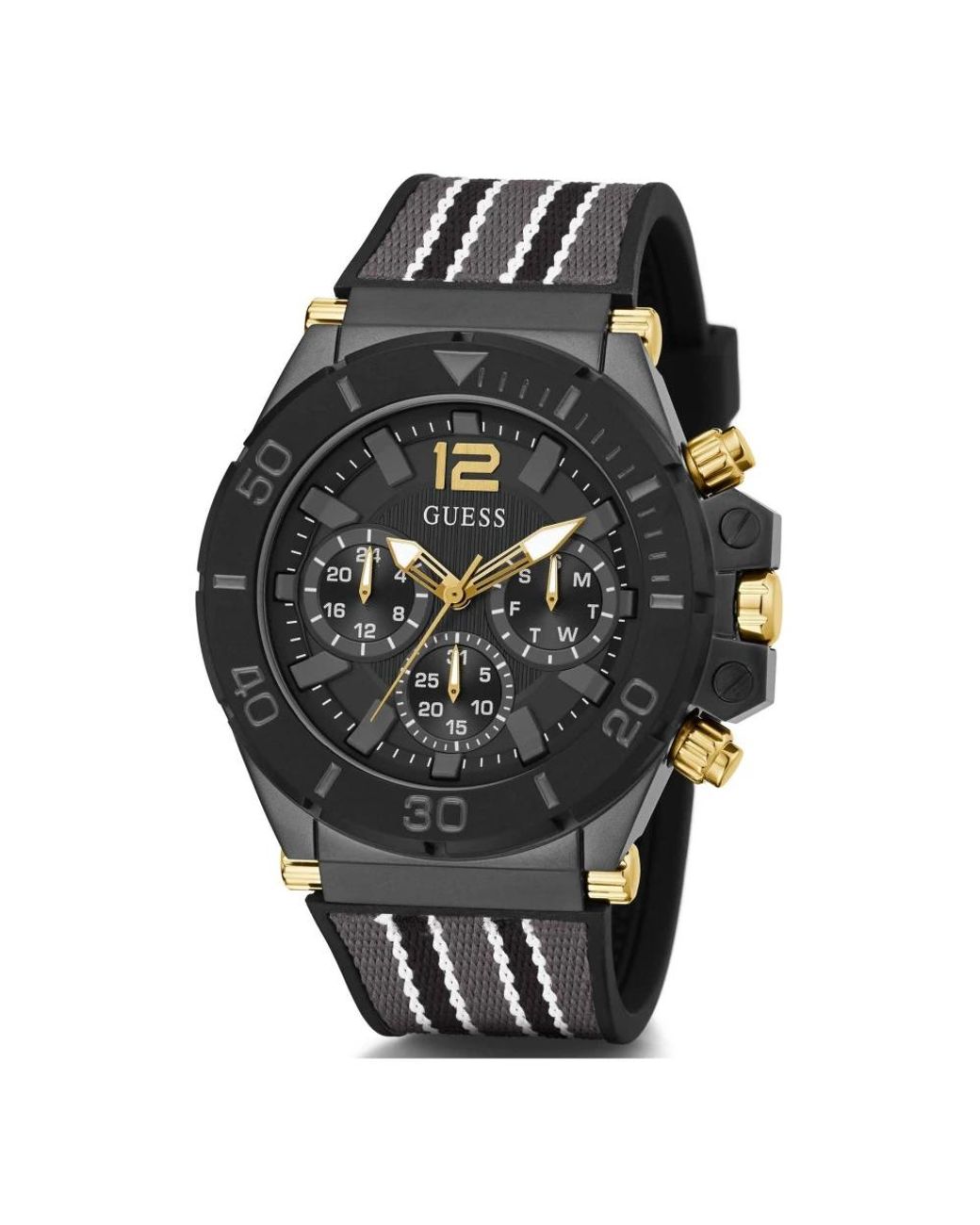 Guess Pilot 48 Mm in het Black voor heren