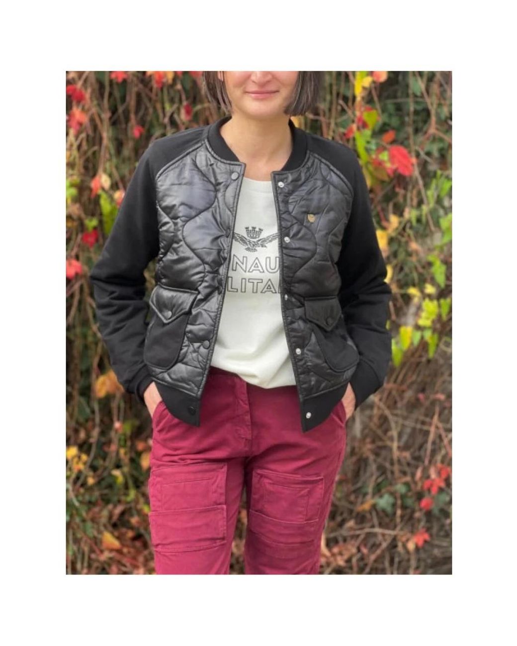 Aeronautica Militare Gray Bomber Jackets