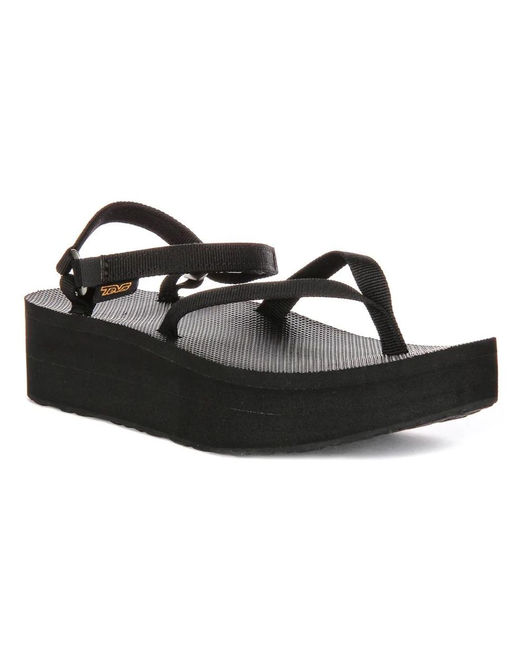 Teva Black Wedges